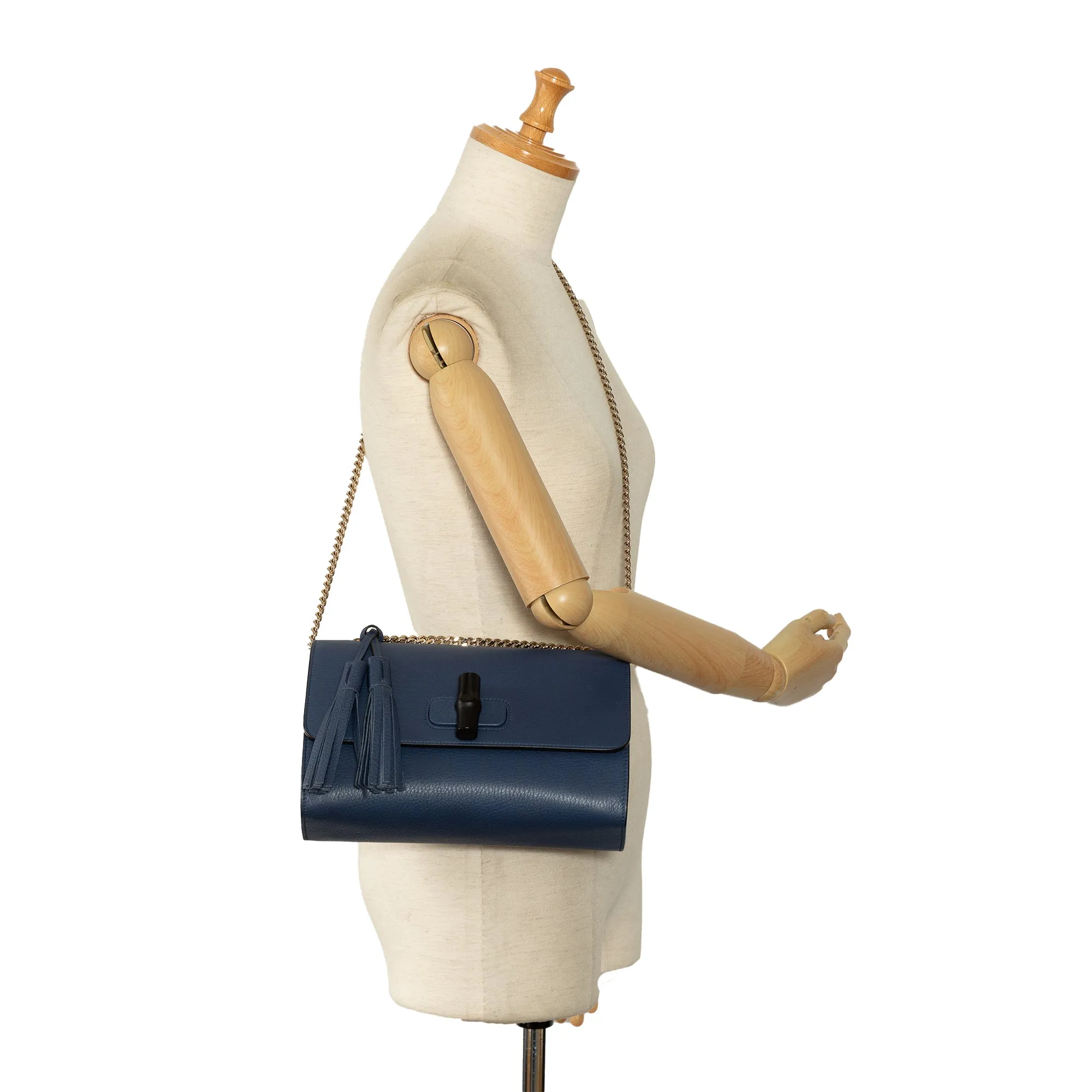 Medium Miss Bamboo Leather Crossbody