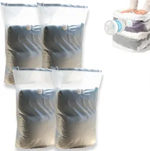 Medium Vacuum Storage Bags, 4 Pack, 31x22x12.6 Inches, Space Saver Bags for Comforters, Blankets, Clothes