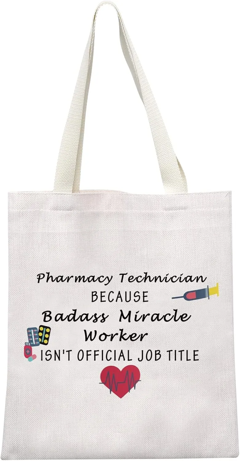 MEIKIUP Pharmacy Technician Gift Pharmacist Makeup Bag Nursing Pills Gift for Pharmacy Graduation Medical Pouch
