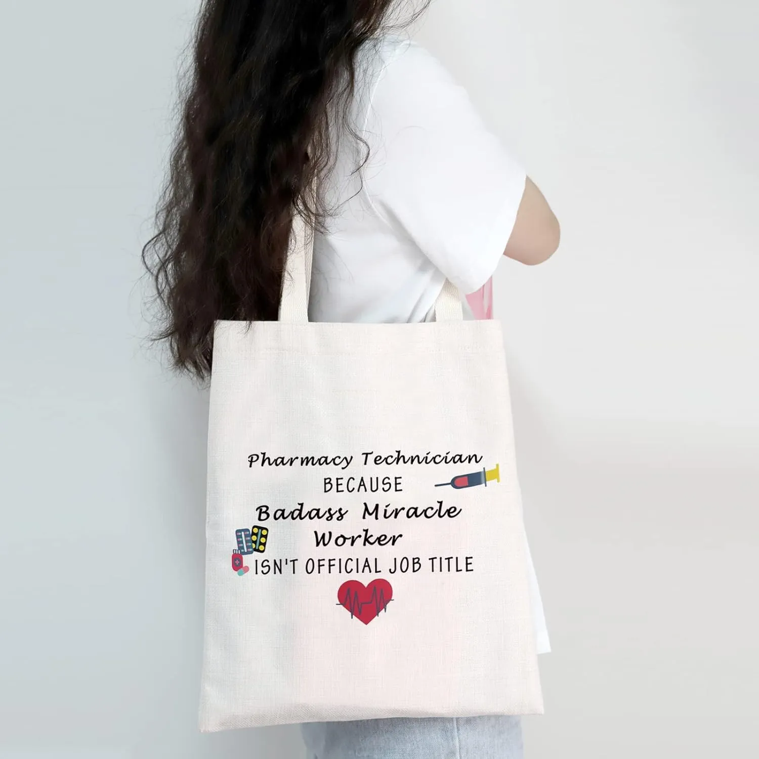 MEIKIUP Pharmacy Technician Gift Pharmacist Makeup Bag Nursing Pills Gift for Pharmacy Graduation Medical Pouch