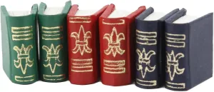 Melody Jane Dolls Houses Dollhouse Leather Engraved Cover Bound Books Country Store Shop Accessory