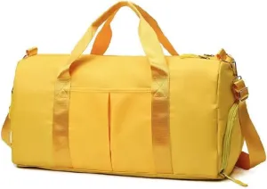 Men and Women's Travel Bag With Shoe Compartment Sports Tote Gym Bag Weekender Overnight Shoulder Bag