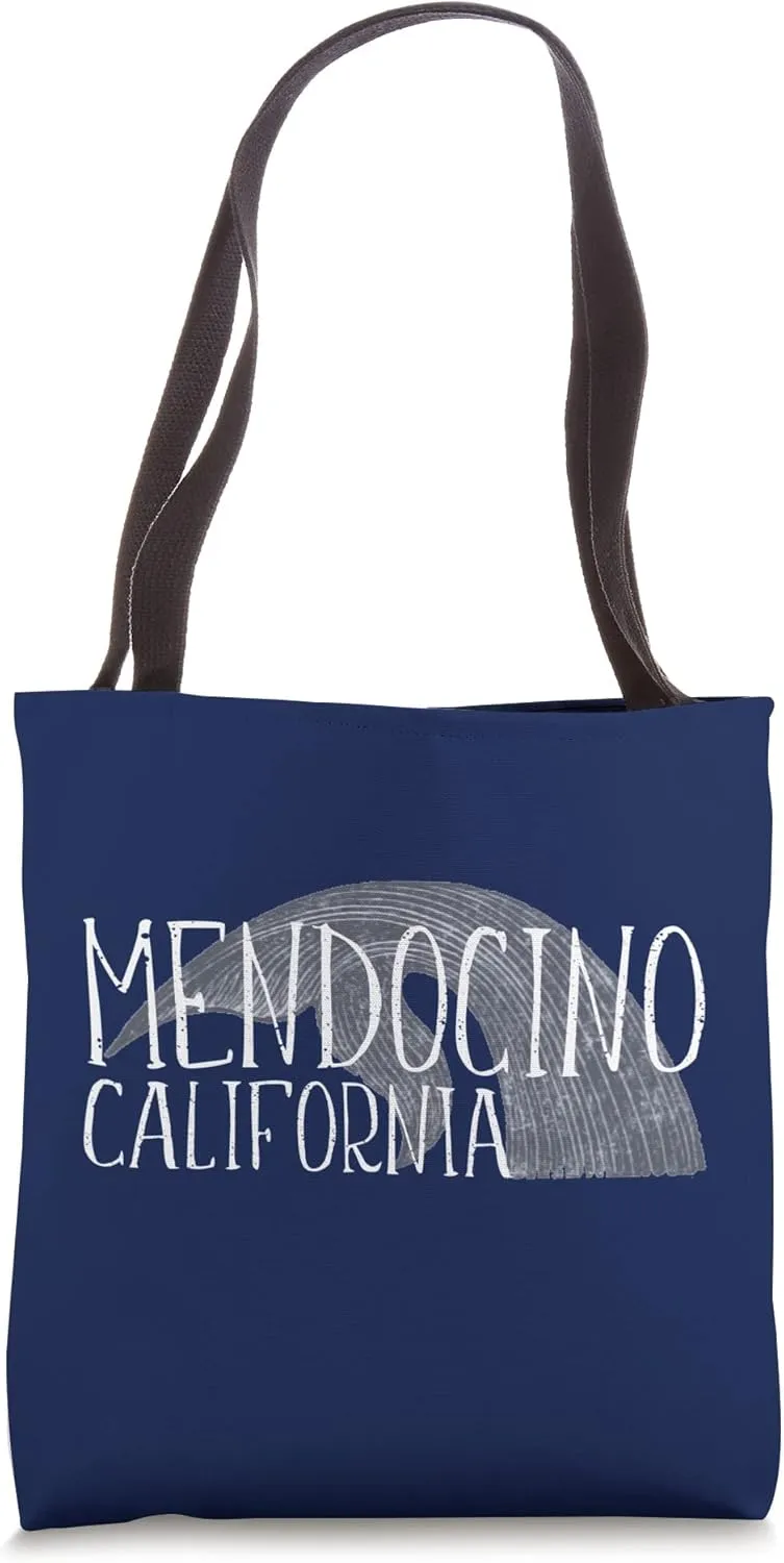 Mendocino California Celebrate The Annual Gray Whale Passage Tote Bag