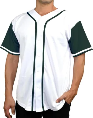 Men's Baseball Jersey Button Down Premium Hip Hop T Shirts Sports Uniform