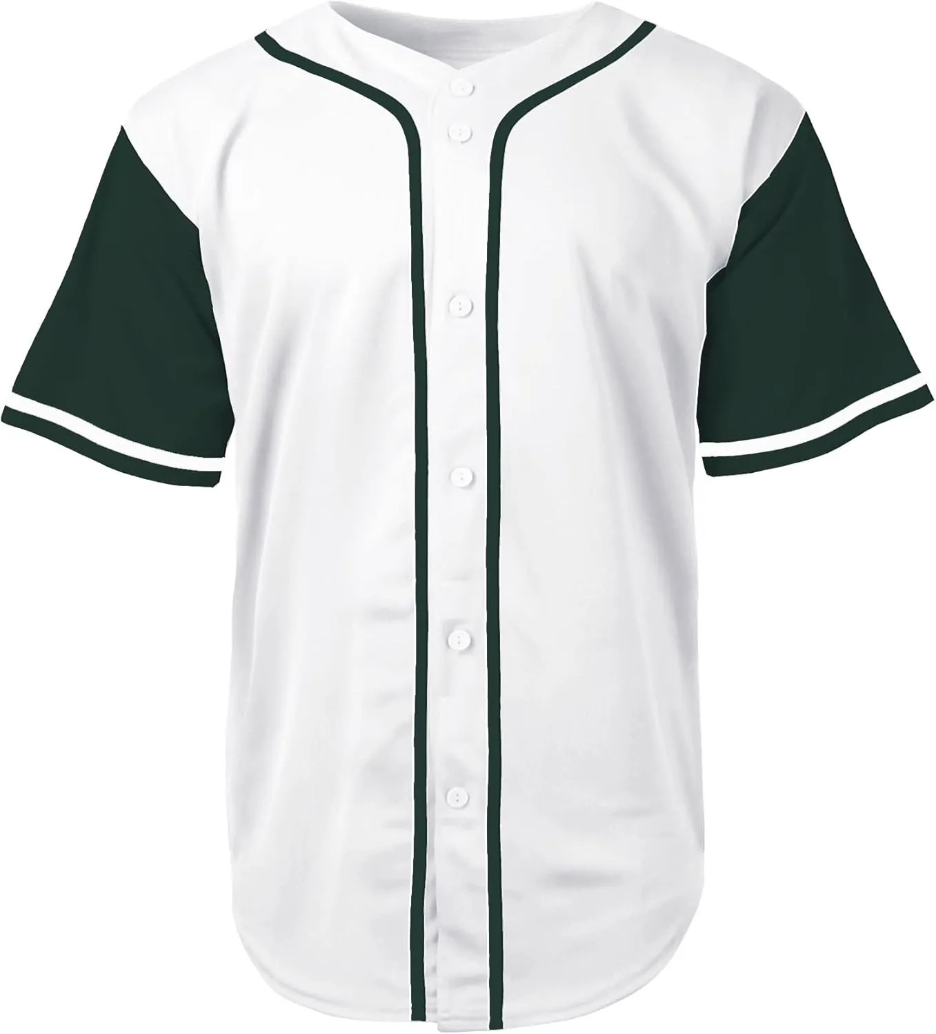 Men's Baseball Jersey Button Down Premium Hip Hop T Shirts Sports Uniform
