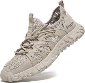Mens Breathable Mesh Walking Shoes Cushioning Soft Bottom Casual Shoes Fashion Sneakers for Men