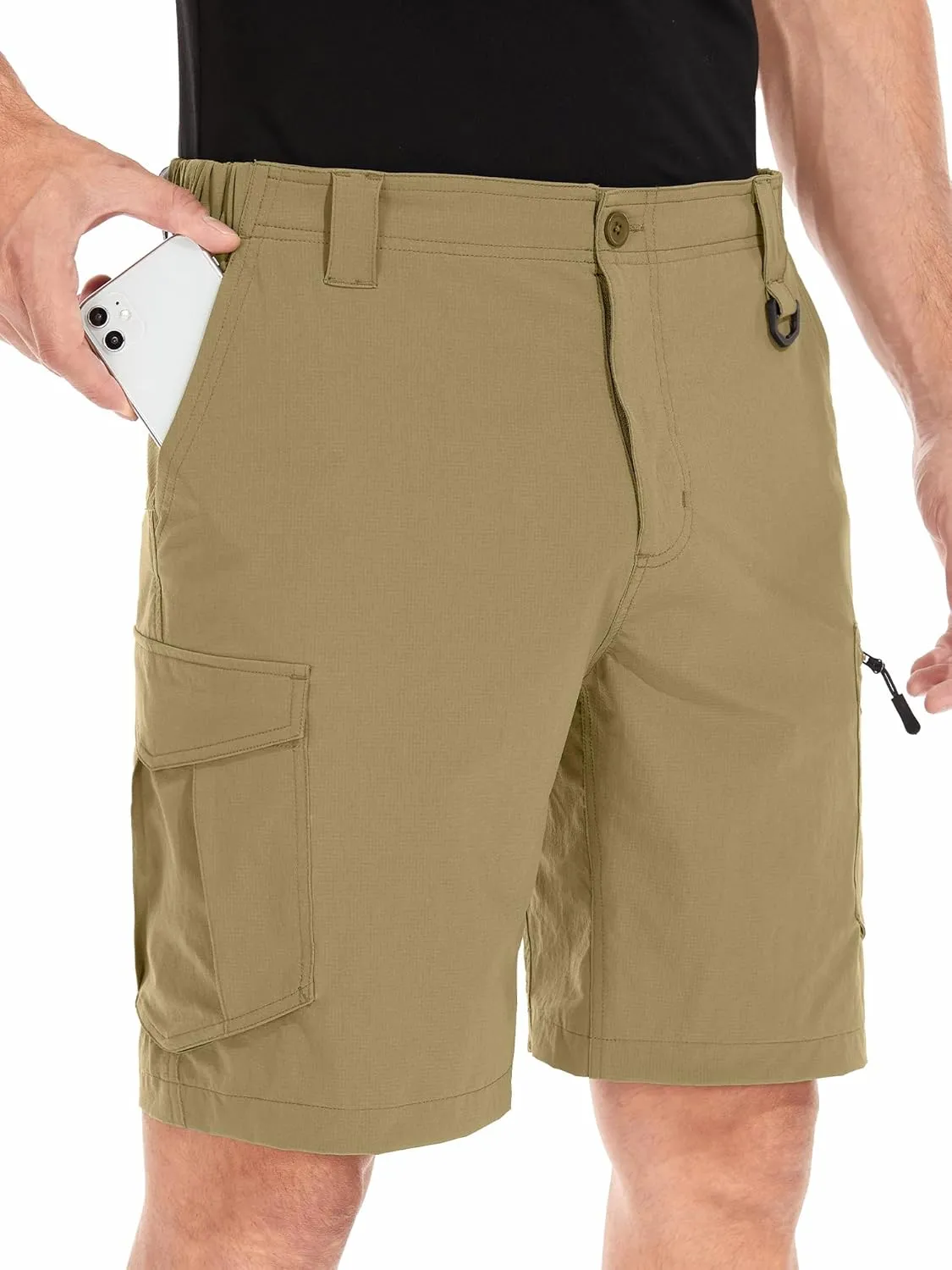 Mens Cargo Shorts, Lightweight Hiking Shorts for Men, Multi-Pocket Quick Dry Fishing ShortsFor Golf,Camping, Travel
