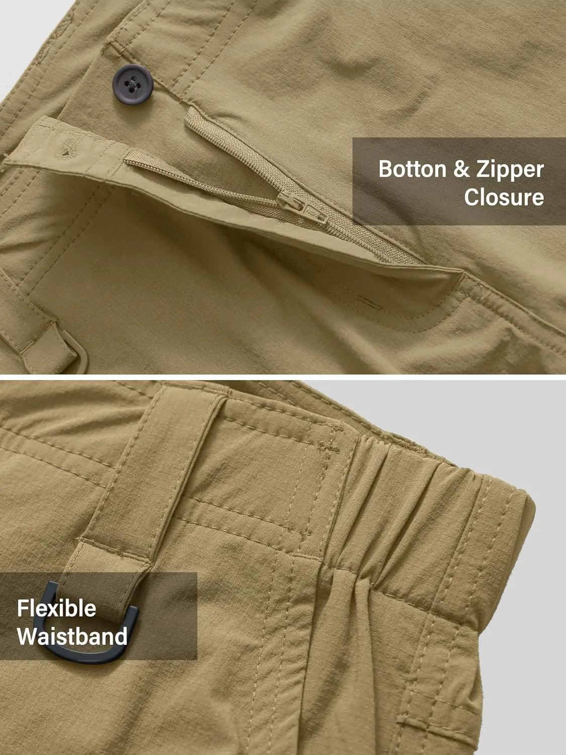 Mens Cargo Shorts, Lightweight Hiking Shorts for Men, Multi-Pocket Quick Dry Fishing ShortsFor Golf,Camping, Travel
