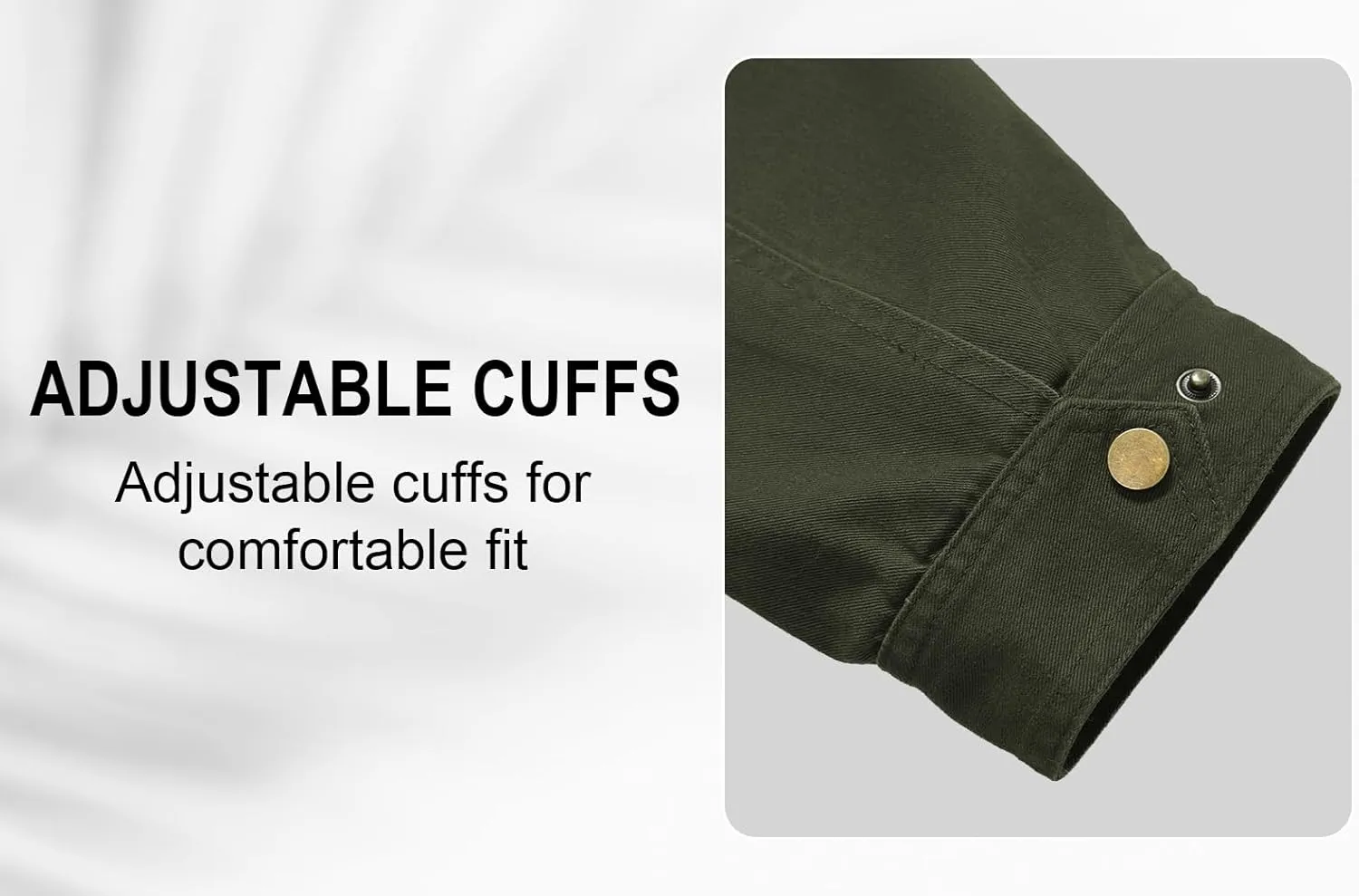 Men's Cotton Lightweight Jacket Military Canvas Field Coat Work Outwear Casual Spring Cargo Jacket with Hooded