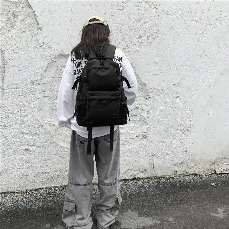 Men's Dark Large Capacity Trendy Female Backpacks