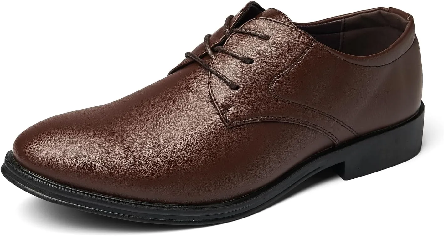 Men's Formal Modern Oxford Dress Shoes Business Wedding Work Lace Up Derby Shoes