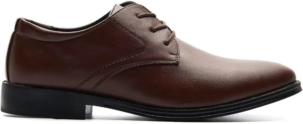 Men's Formal Modern Oxford Dress Shoes Business Wedding Work Lace Up Derby Shoes