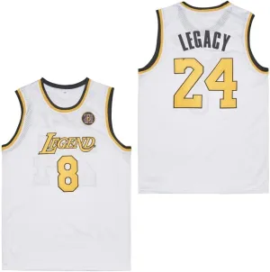 Men's Legend 8 24 Basketball Jersey,90S Hip Hop Sports Shirts for Men