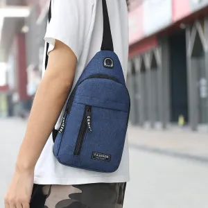 Men's Leisure Oxford Cloth Cross Body Tide Men's Chest Bags