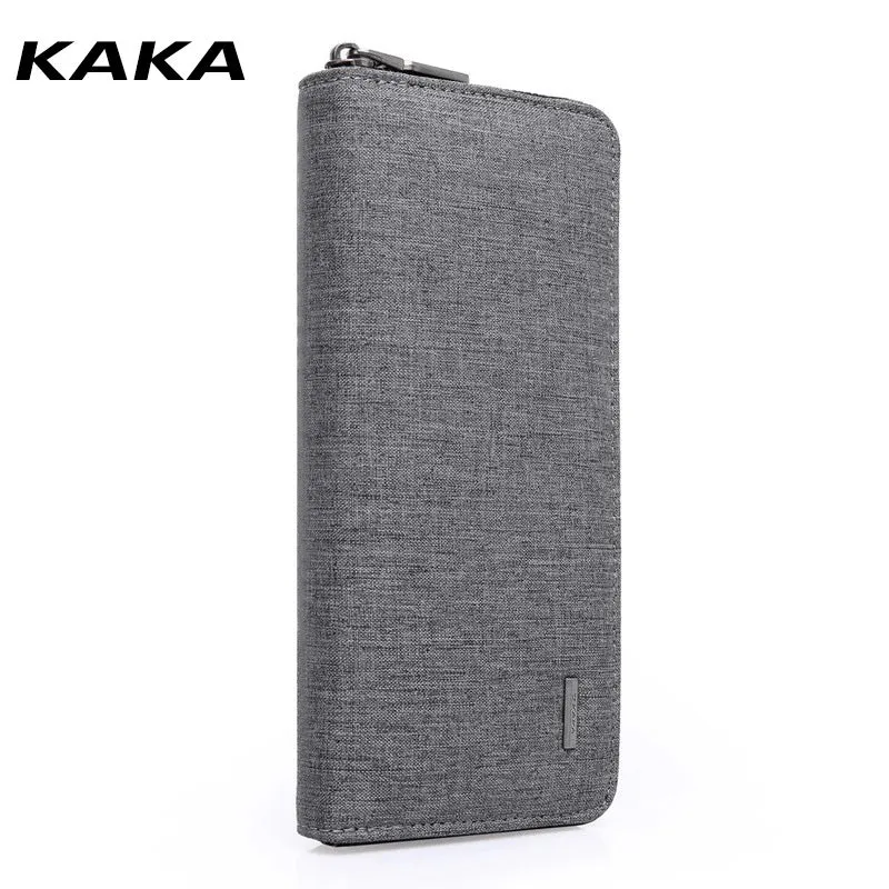 Men's Long Type Oxford Cloth Hand-held Green Simple Fashion Men's Wallets