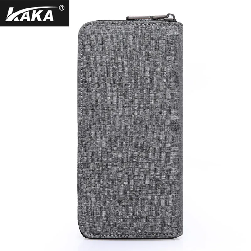 Men's Long Type Oxford Cloth Hand-held Green Simple Fashion Men's Wallets