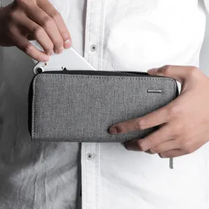 Men's Long Type Oxford Cloth Hand-held Green Simple Fashion Men's Wallets