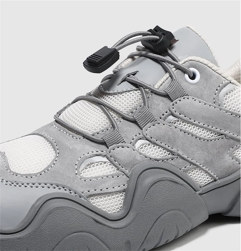 Men's Low Top Waterproof Hiking Shoes Trekking Trails Outdoor Non Slip Comfortable Sneakers