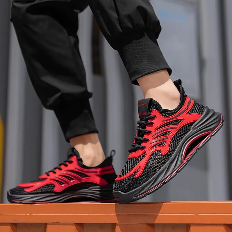 Men's Summer Casual and Comfortable Low-top Sports Shoes, Breathable mesh, Anti-Slip and wear-Resistant, for Daily Outdoor Sports