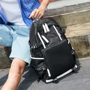 Men's Thermal Transfer Printing Large Capacity Computer Backpacks