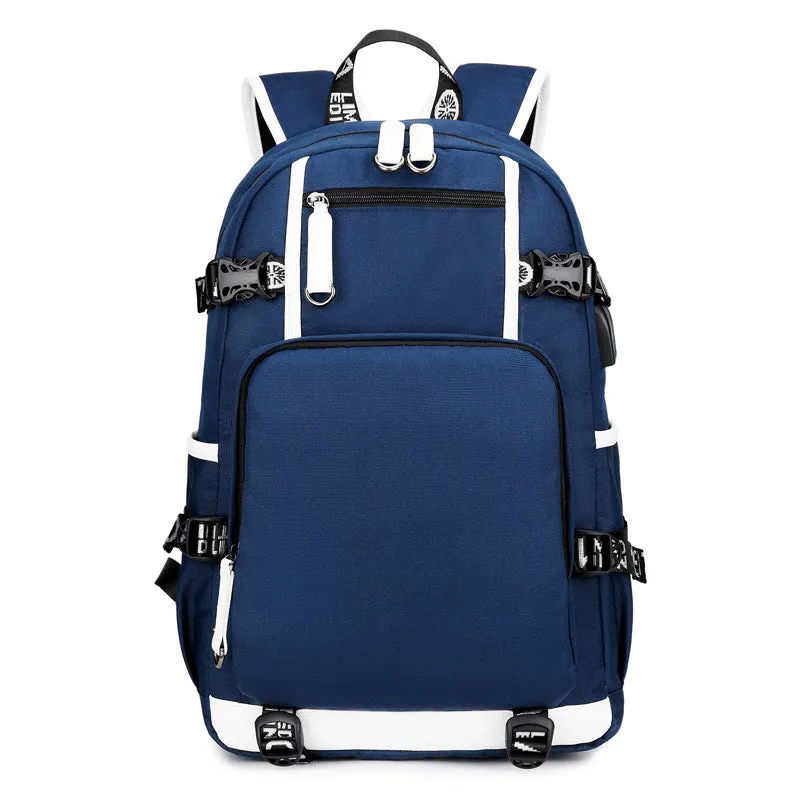 Men's Thermal Transfer Printing Large Capacity Computer Backpacks