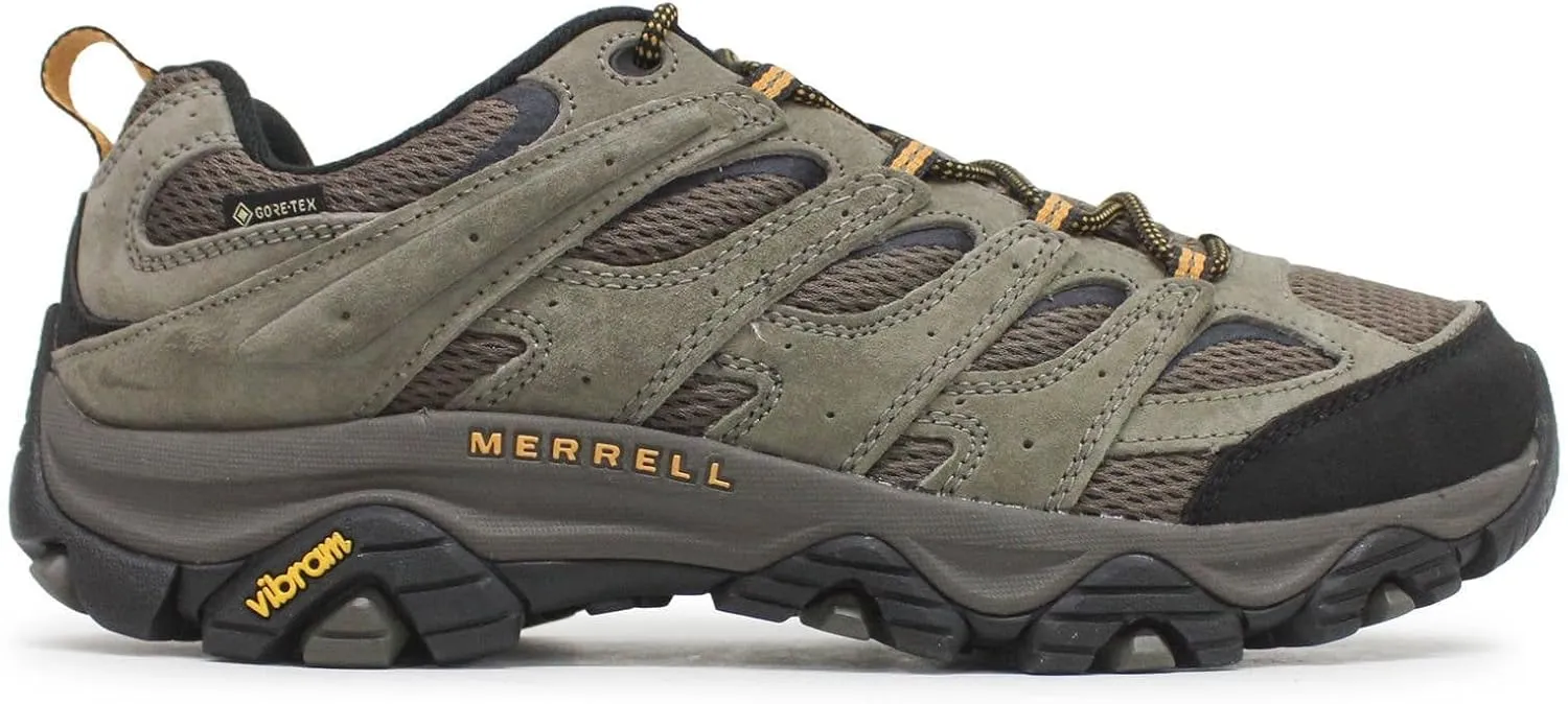 Merrell Mens Moab 3 GTX Leather Textile Walnut Shoes 10.5 US
