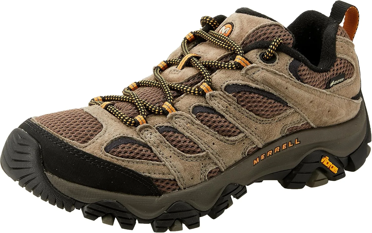 Merrell Mens Moab 3 GTX Leather Textile Walnut Shoes 9.5 US
