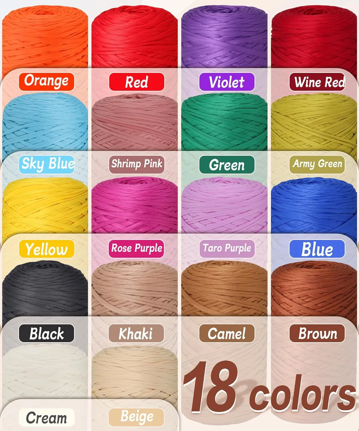 MESTOON T-Shirt Yarn Bulk for Crocheting (1000g/295YDS),Soft Elastic Tshirt Cloth for Beginner Crafts and DIY Knitting Crocheting/Bag/Basket/Coaster, Polyester Fabric Chunky Thick Yarn (1, Army Green)