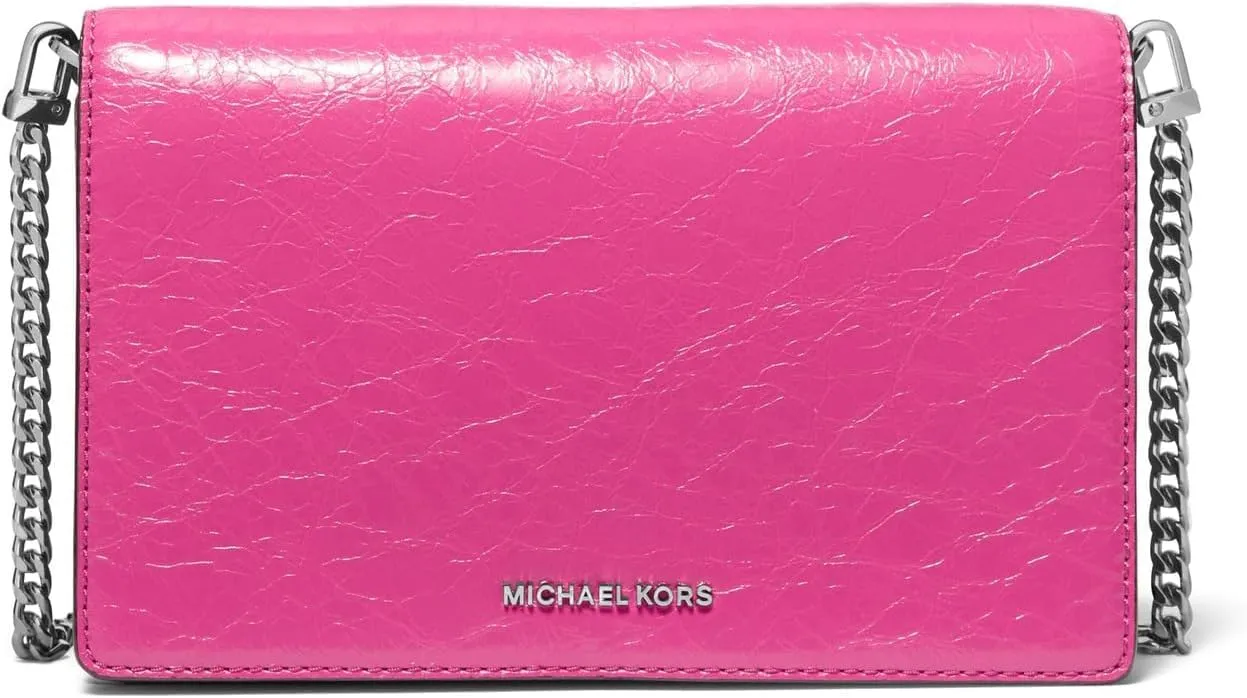 Michael Kors Jet Set Medium Flap Chain Crossbody, Wild Berry