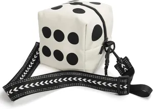 Mini Cute Cartoon Crossbody Bag, Fashion PU Shoulder Bag in Playful Dice Shape, Women's Trendy Handbag & Purse