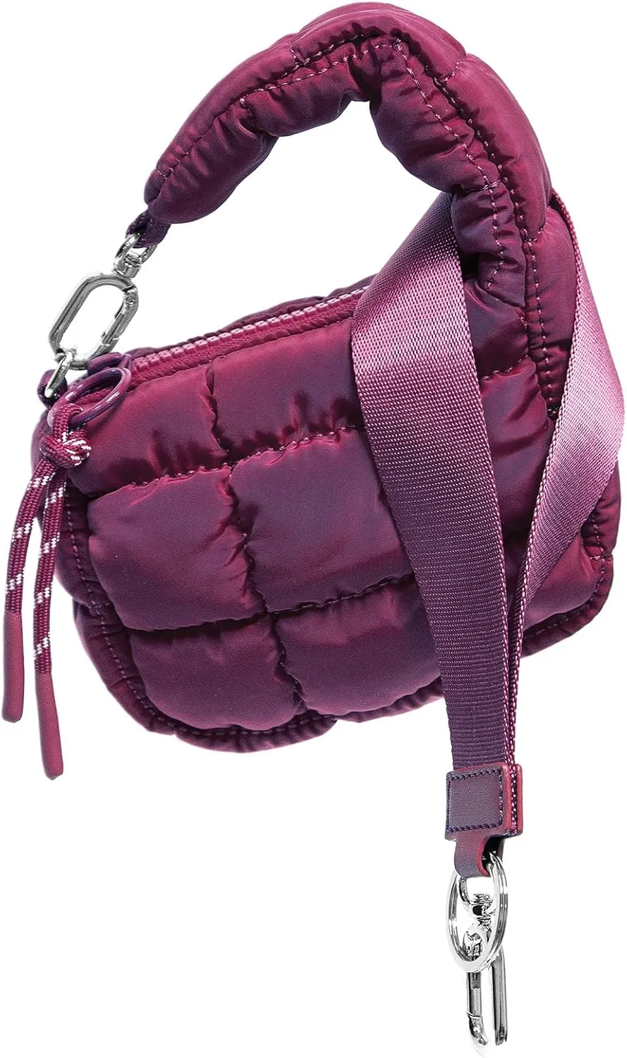 Mini Quilted Wristlet Bag for Women, Puffer Handbags,Evening Bags,Charm Lipstick Bag,Cute bag Charm for Gift