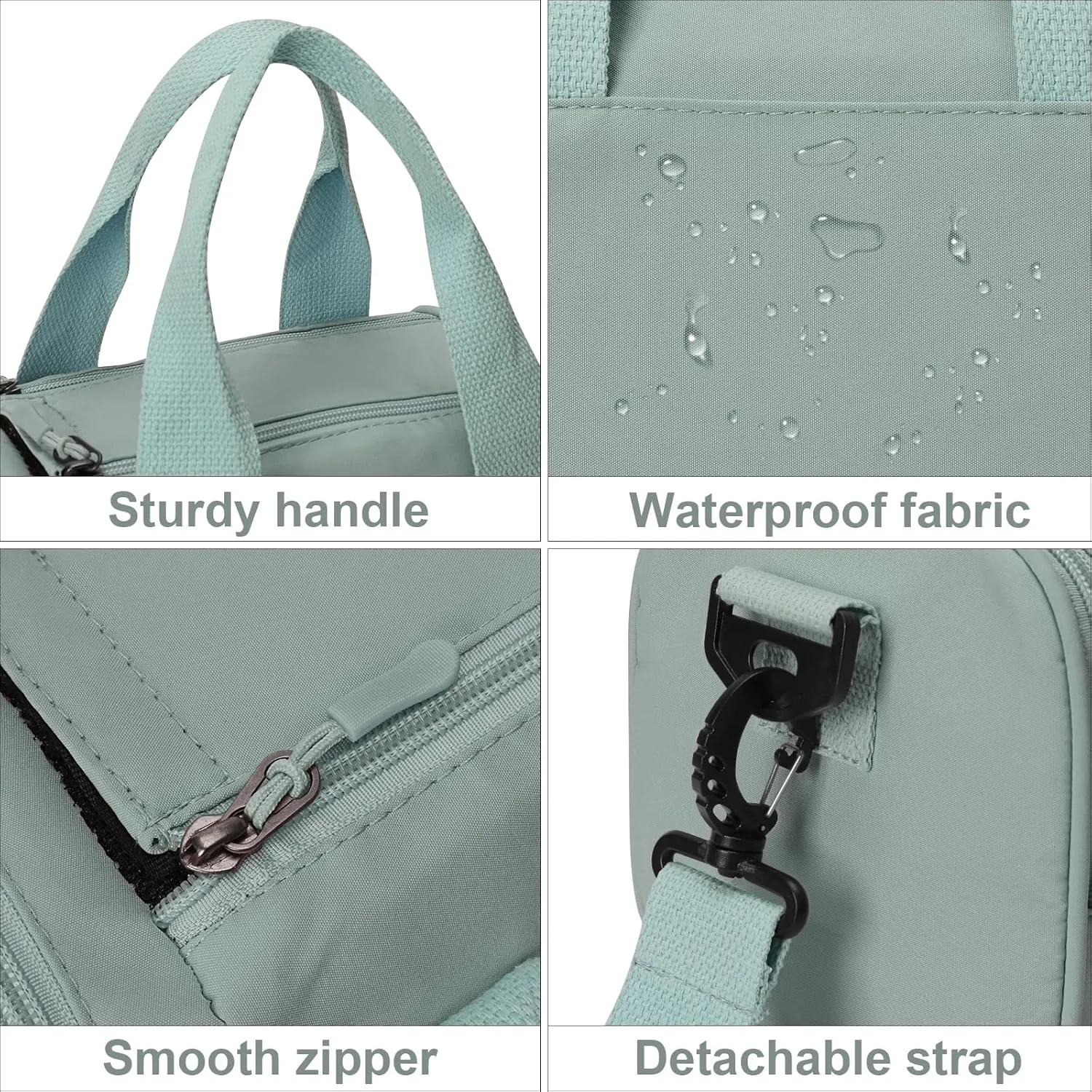 Mini Small Crossbody Bag Gym Bag for Women Men, Cute Small Duffle Bag Aesthetic Sports Handbag, Waterproof Gym Tote Bag Portable Fitness Shoulder Bag for Sports Travel (Green-a)