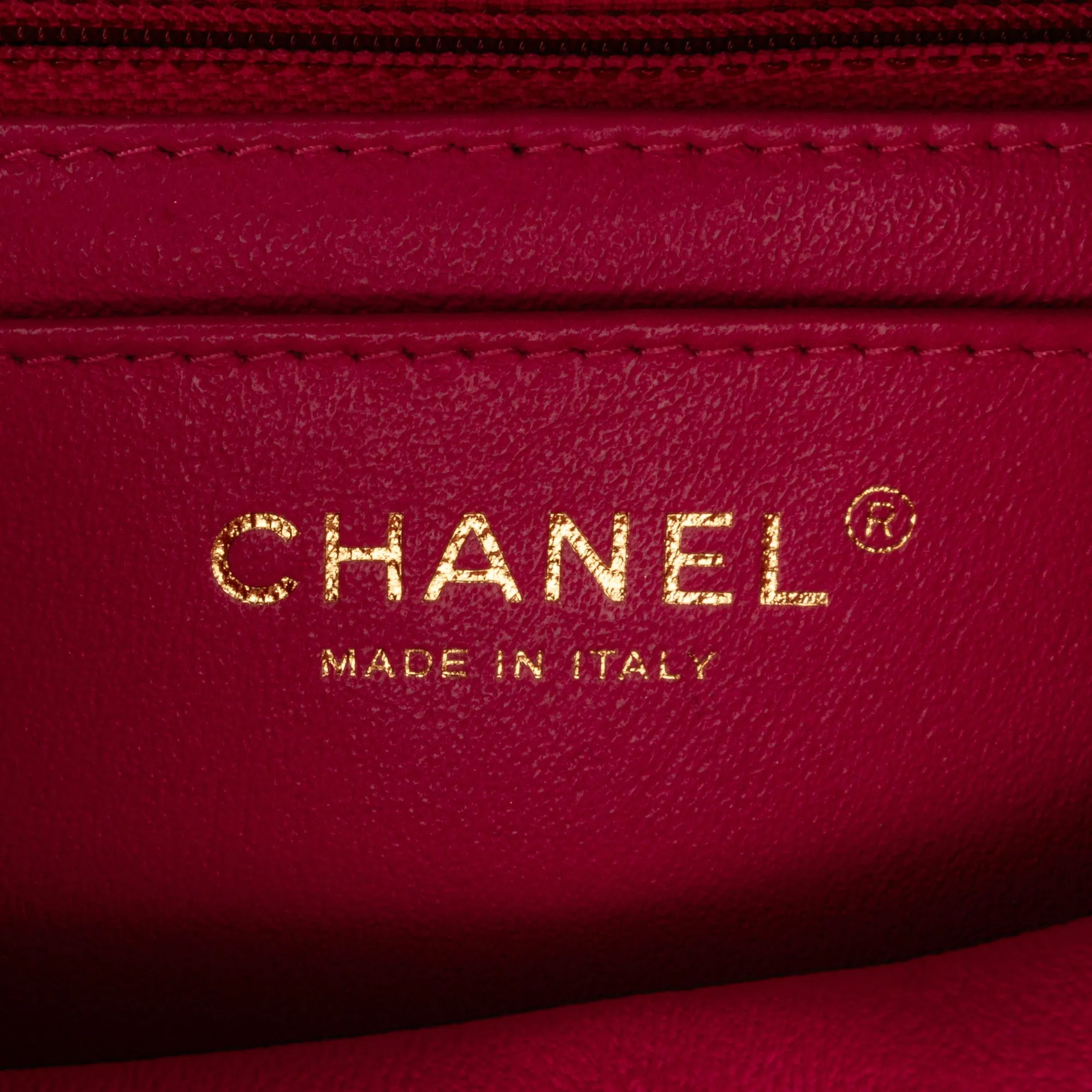Mini Square Classic Chevron Lambskin Single Flap