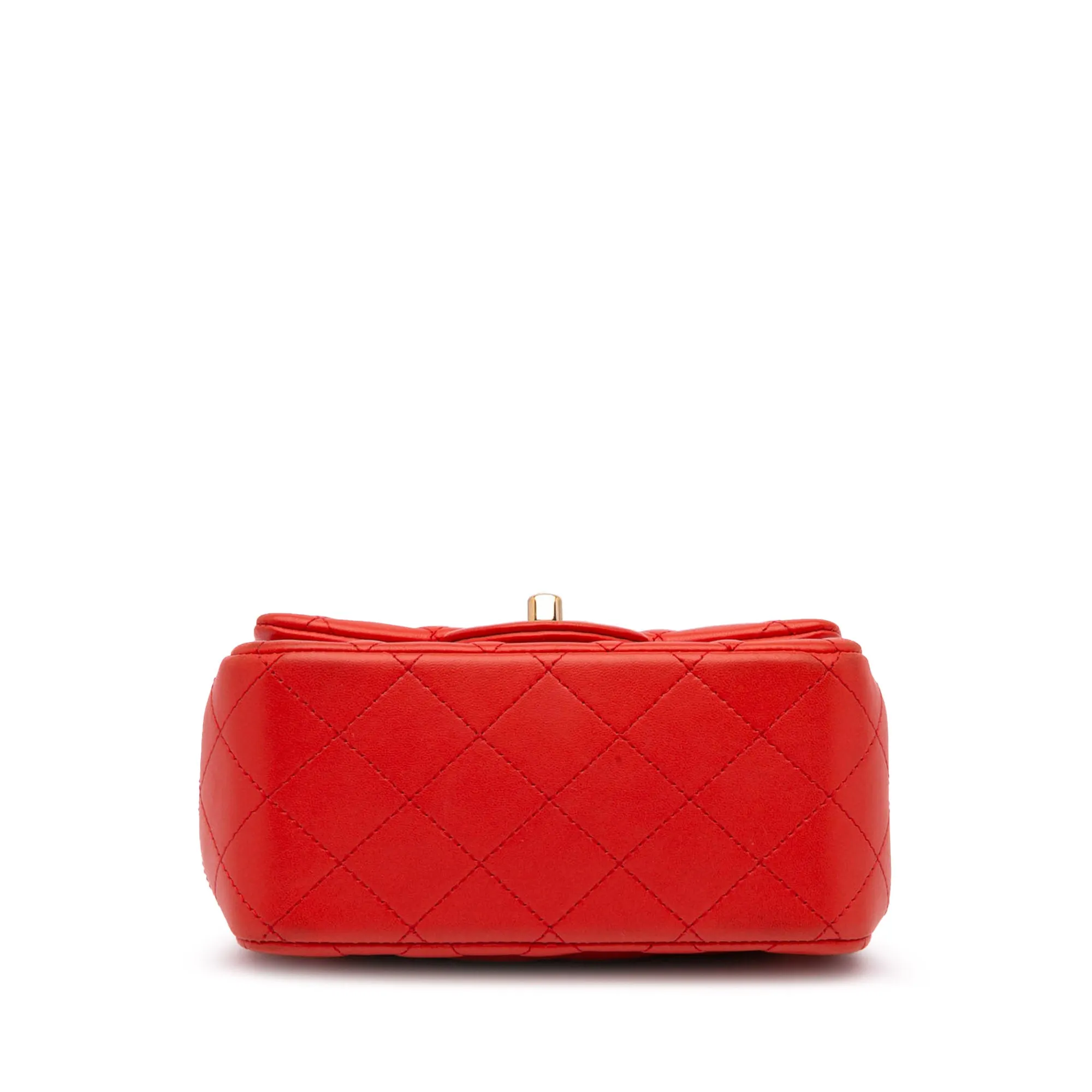 Mini Square Classic Lambskin Single Flap