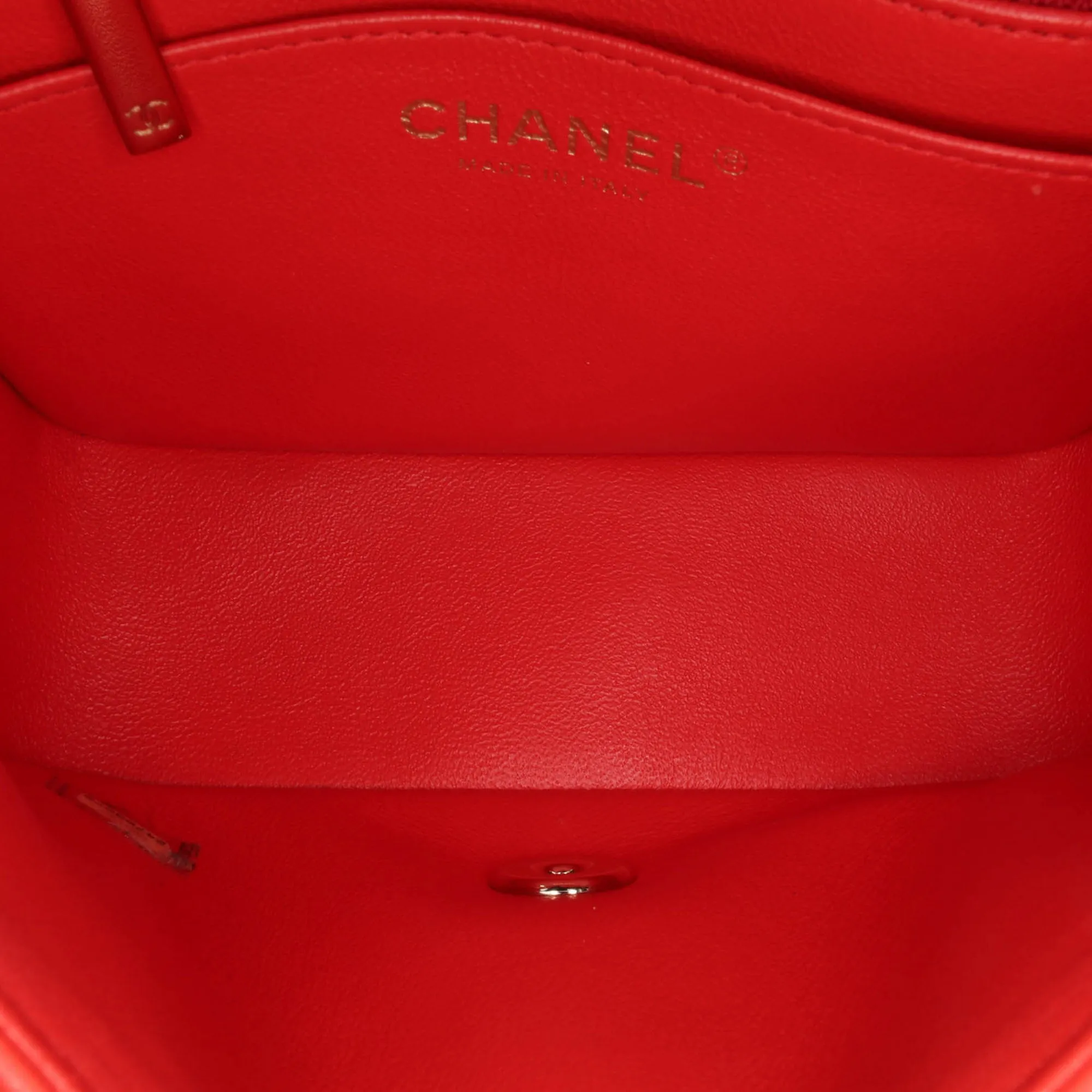 Mini Square Classic Lambskin Single Flap