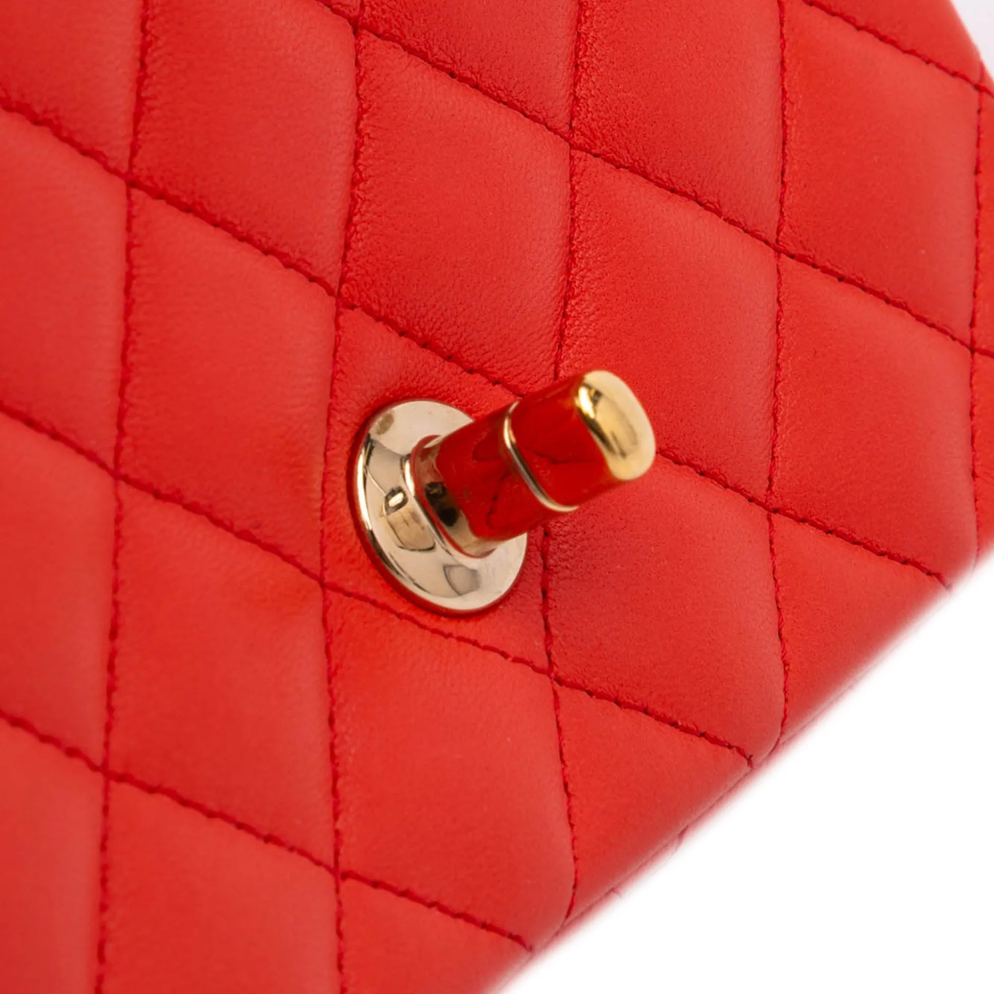 Mini Square Classic Lambskin Single Flap