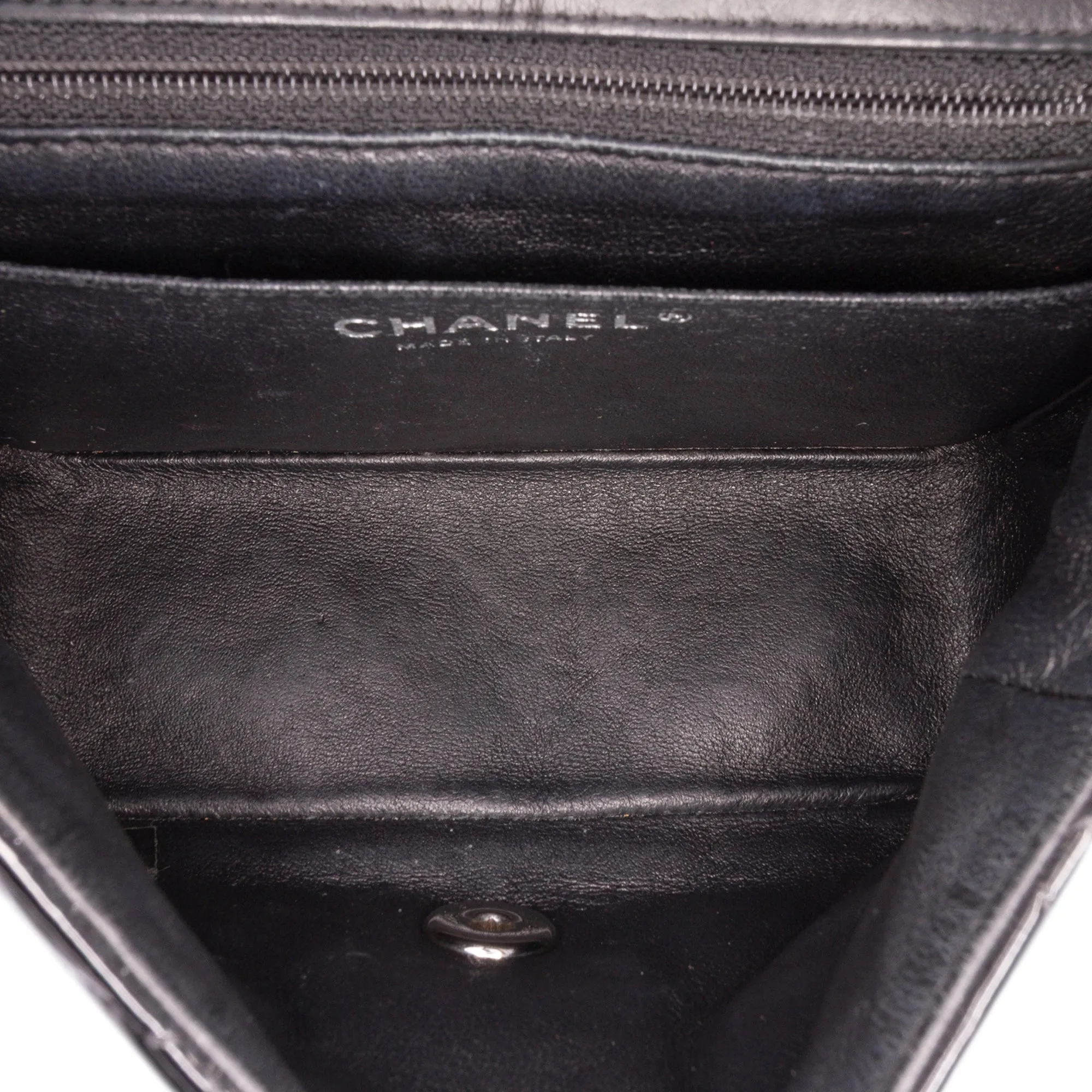 Mini Square Classic Patent Single Flap