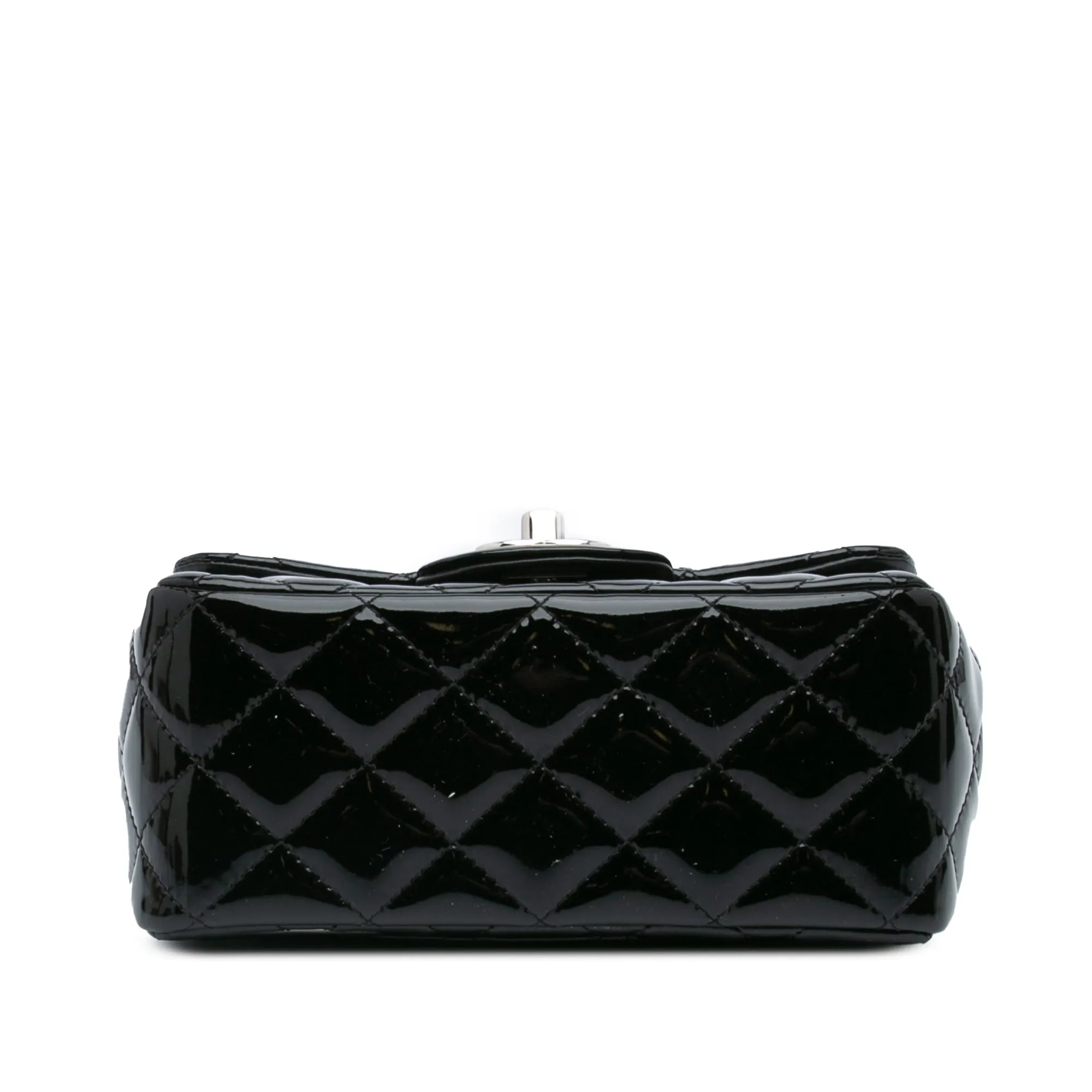 Mini Square Classic Patent Single Flap