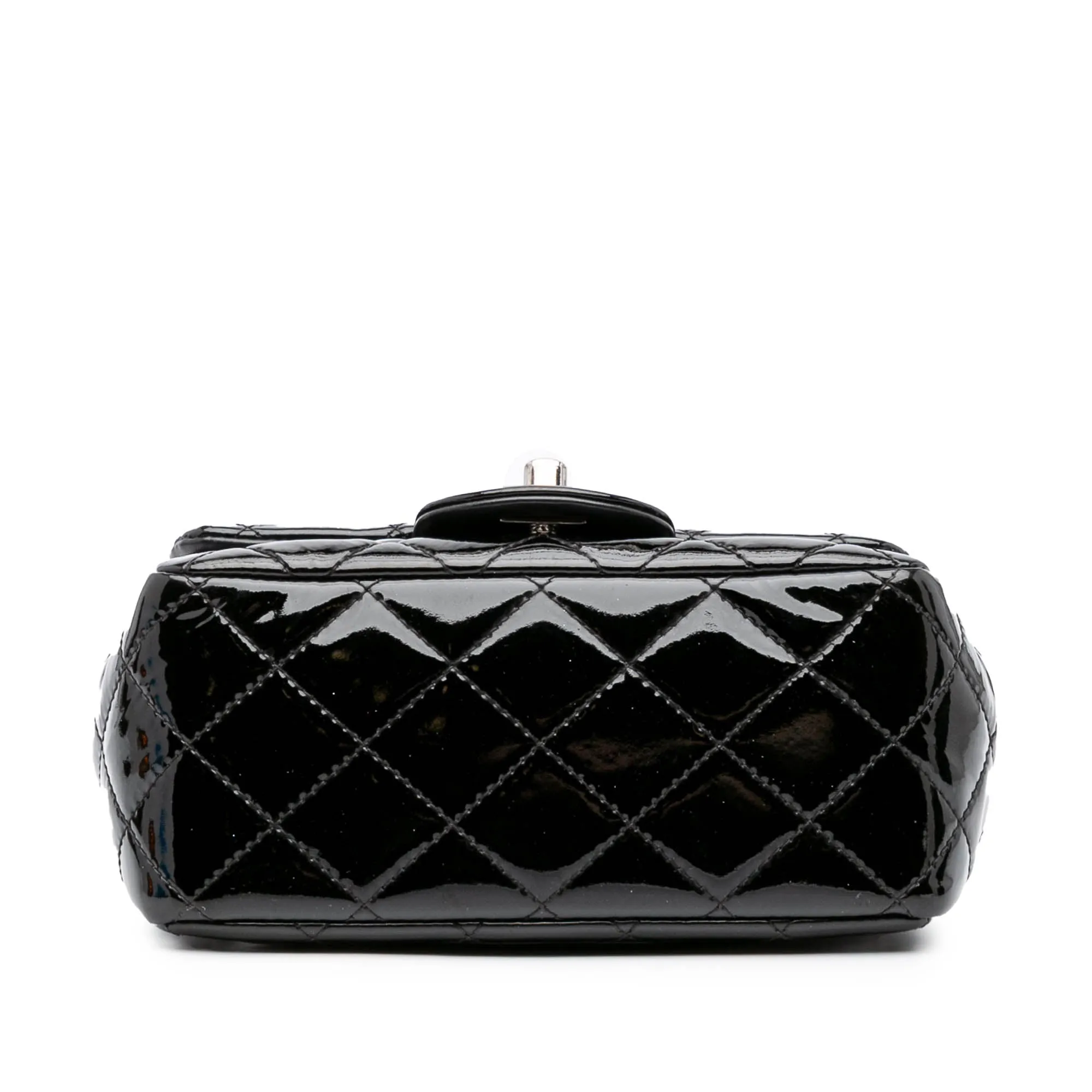 Mini Square Classic Patent Single Flap