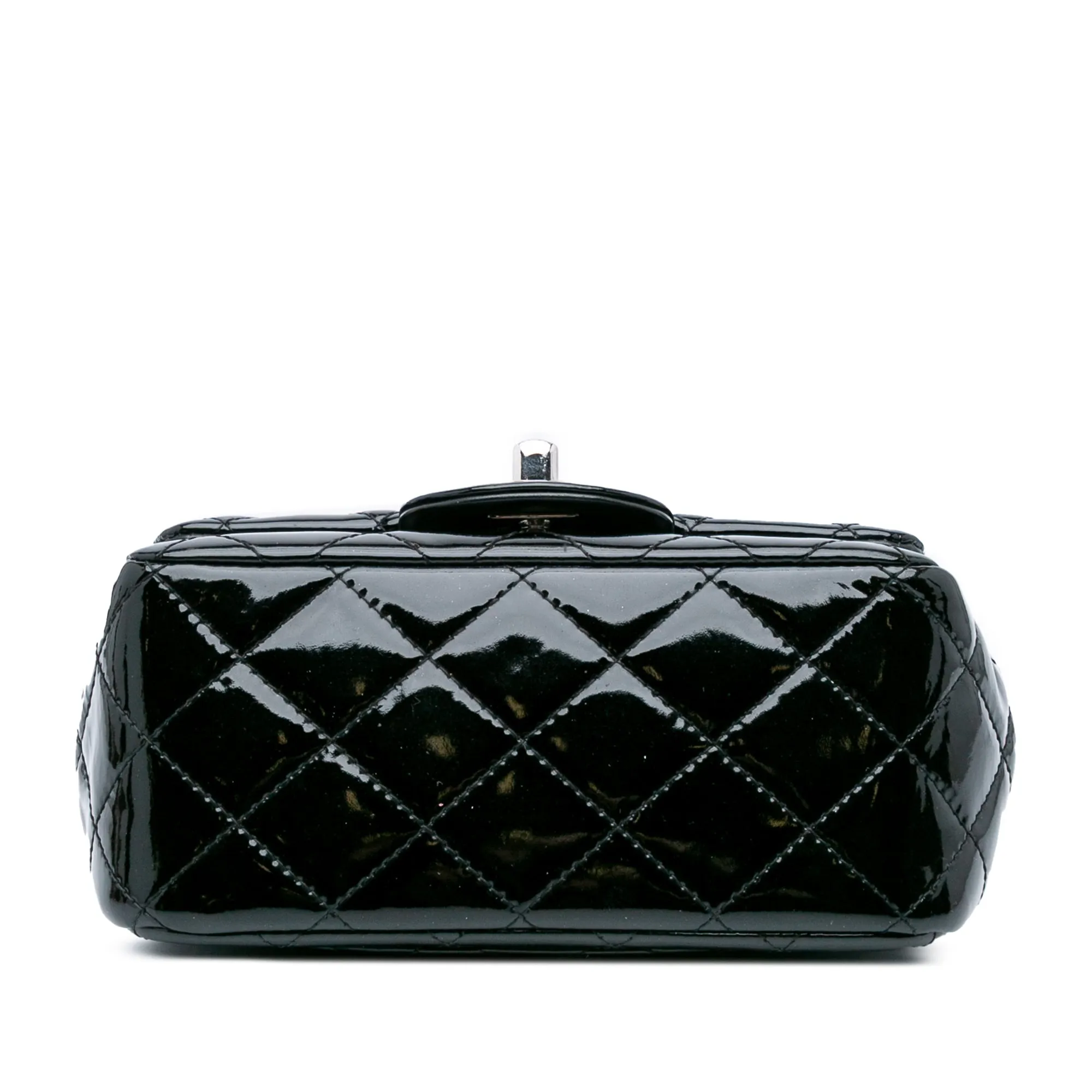 Mini Square Classic Patent Single Flap