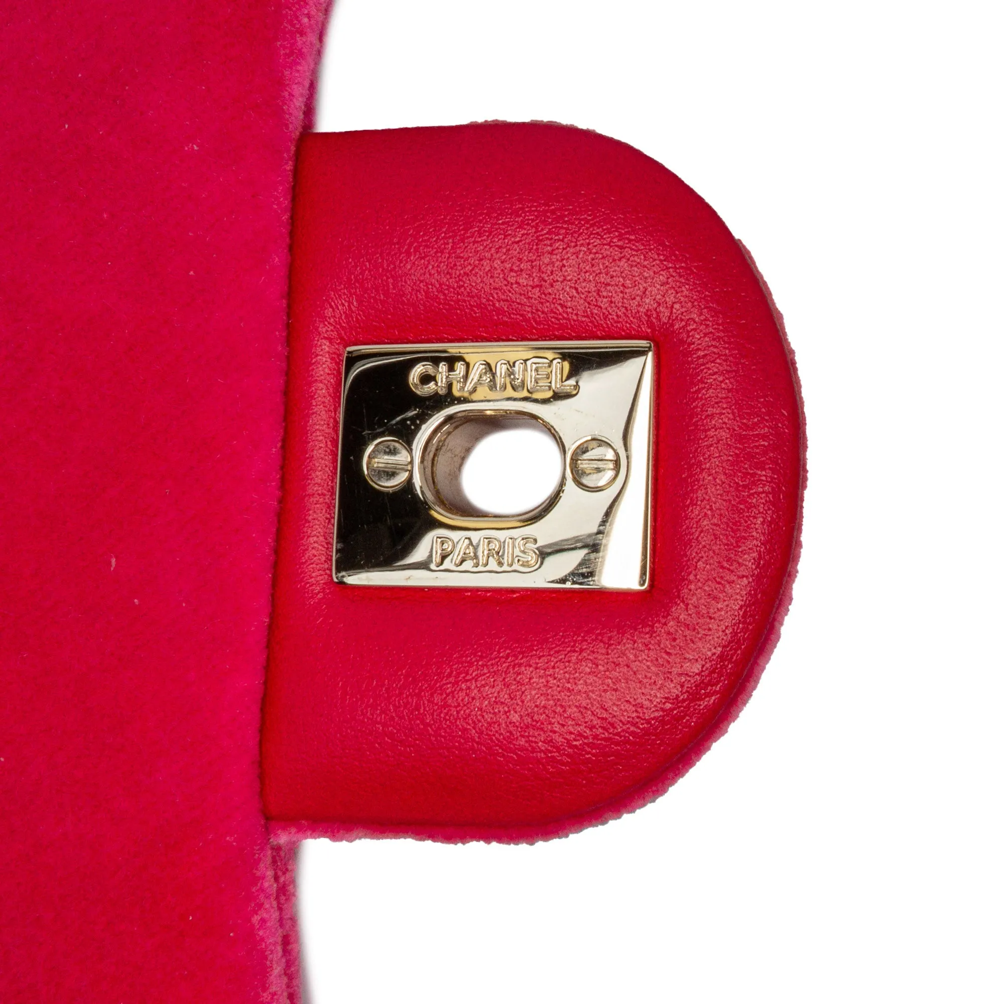 Mini Square Classic Velvet Pearl Crush Single Flap