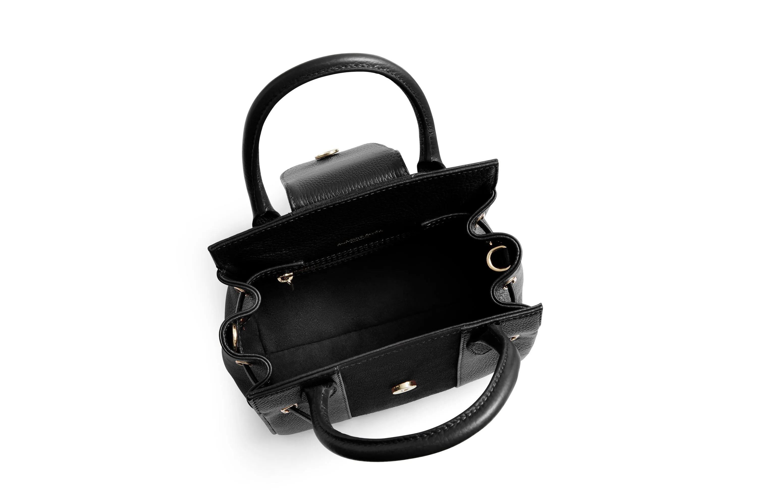 Mini Windsor Handbag Black Leather