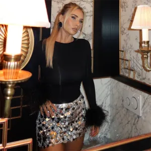 Miniskirt | High Waist | Sparkle