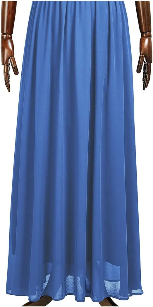 Miusol Women's Classy Deep V Neck Formal Evening Party Maxi Dress
