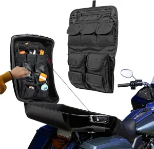 Mofun Tour Pack Pak Lid Organizer Saddlebags Tour Luggage Storage Bag Compatible with Harley Touring FLT FLH 1999-2013