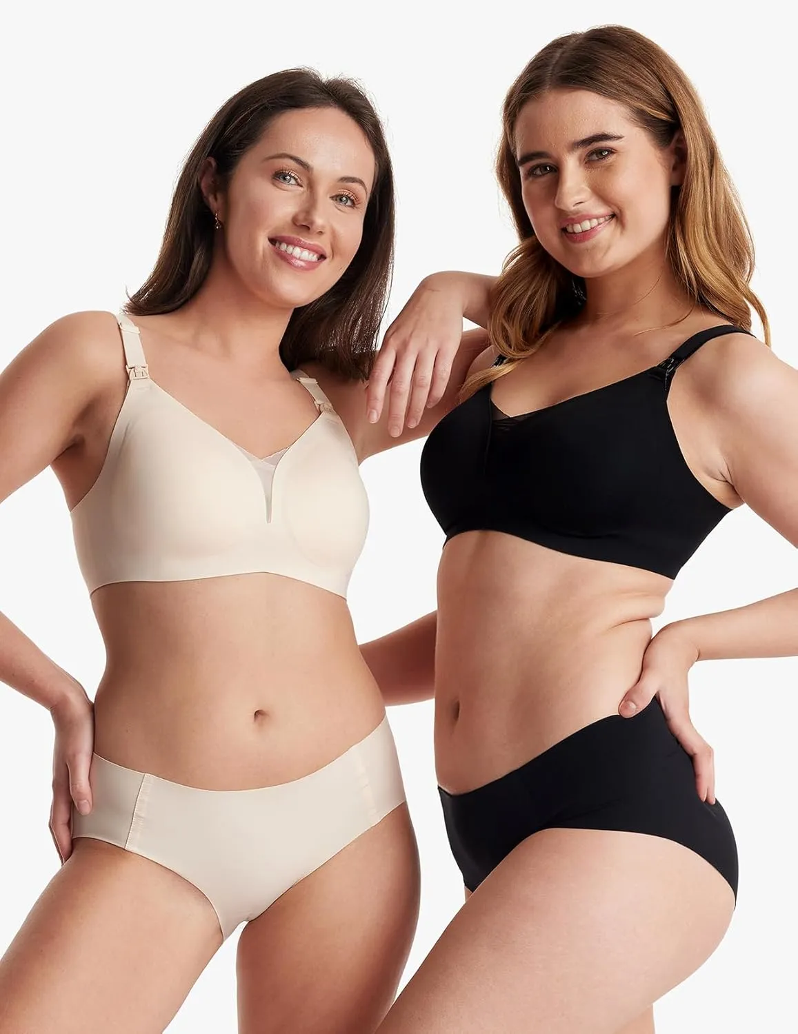Momcozy Nursing Bras for Breastfeeding, FB051 Mesh Support Maternity Bra Pregnancy Padded Wireless Breathable Bralette