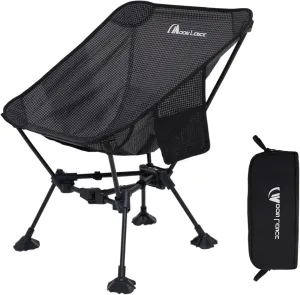 MOON LENCE Portable Camping Chair Backpacking Chair - The 4th Generation Ultralight Folding Chair - Compact, Lightweight Foldable Chairs for Hiking Mountaineering, Beach
