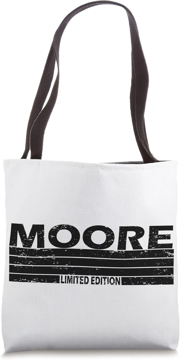 Moore Surname Limited Edition Retro Vintage Style Sunset Tote Bag
