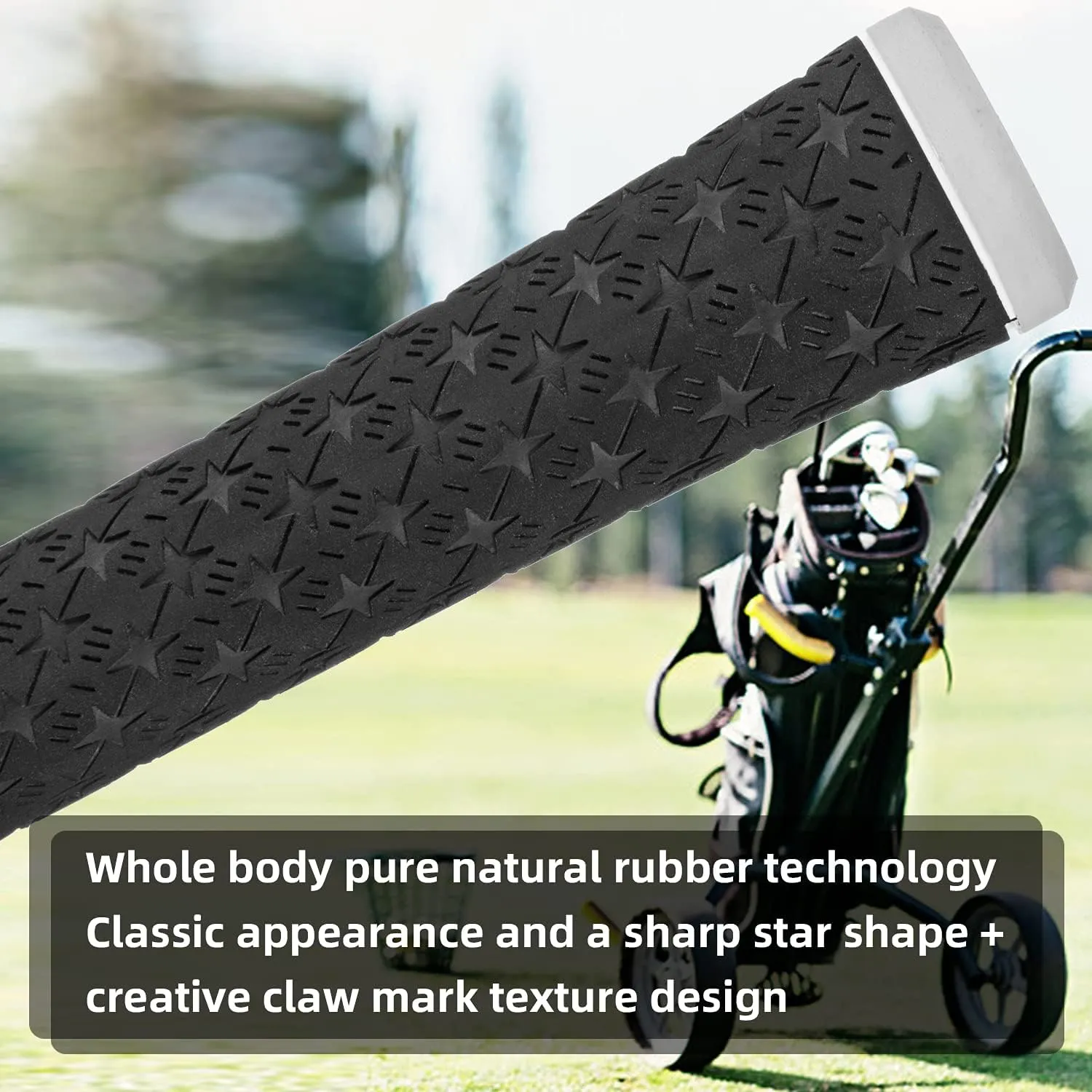 Multi Compound Golf Grips，13 Grips Set,Soft Rubber Golf Clubs Grips, Anti-Slip Ecological Cotton Yarn Thread Technology,Midesize Standard Size,6 Colors Optional