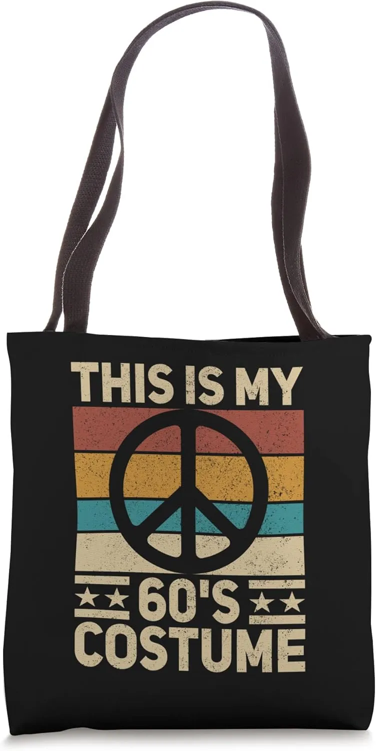 My 60s Costume 60 Style Peace Hippie 60's Disco 1960s Outfit Tote Bag